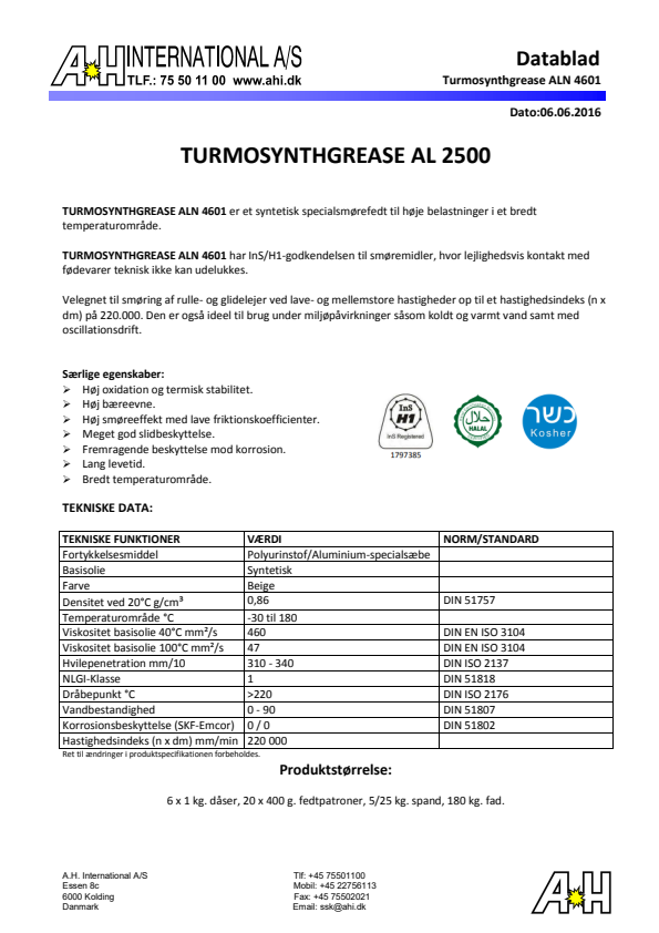 

Turmosynthgrease ALN 4601

